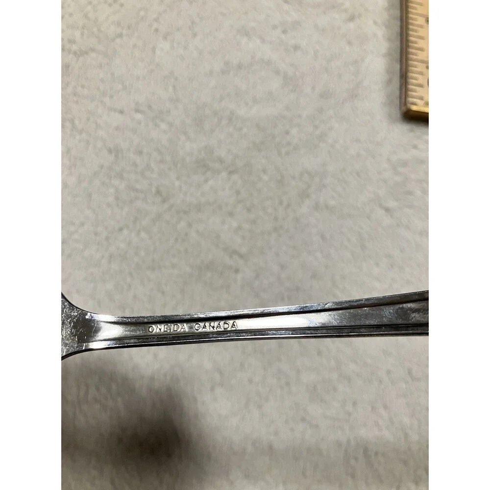 Rare Vintage Large Serving Fork Oneida Canada Classic MCM